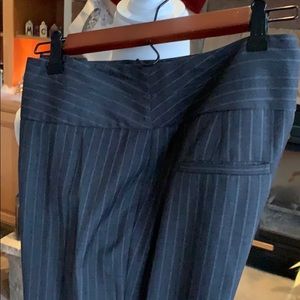 Pin stripe trousers - polyester/rayon blend